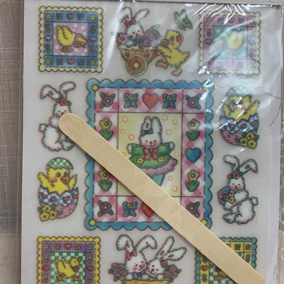 Vintage Made in Taiwan Easter Rub-ons designs 4 packs all different - Picture 5 of 11